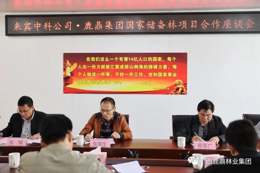 尊龙人生就是博Z6集团与海东中科公司召建国度储蓄林项目合作座谈会